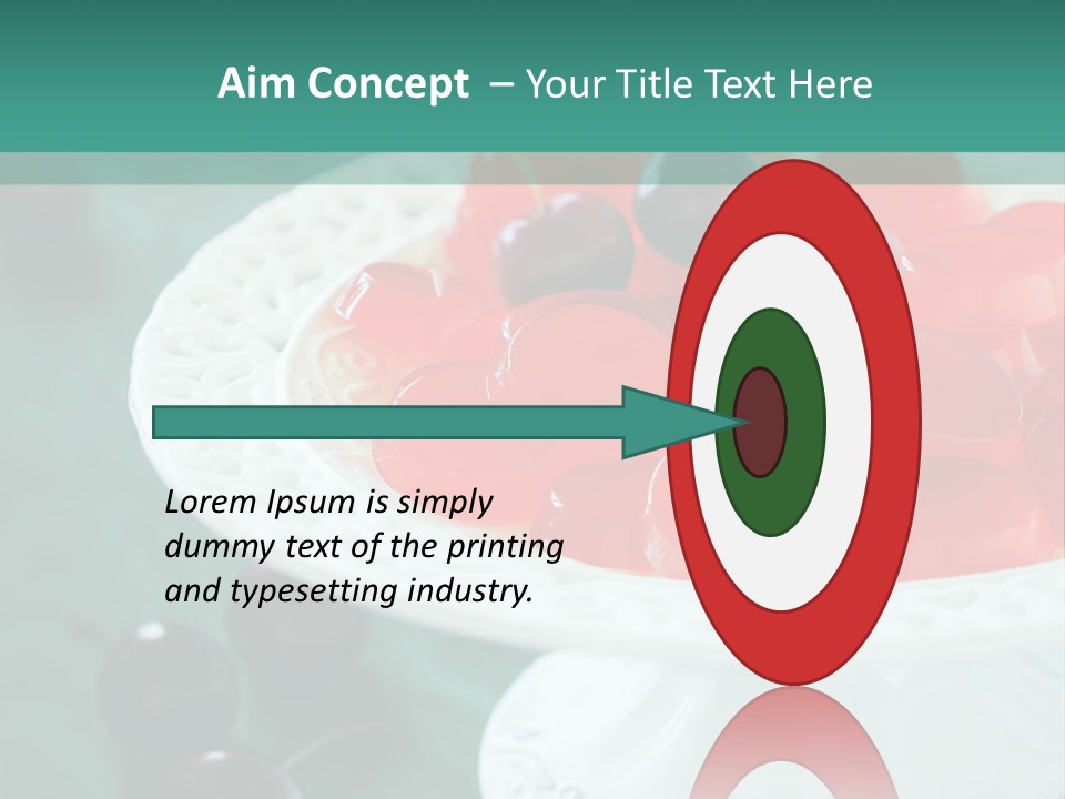 Freshness Red Confectionery PowerPoint Template