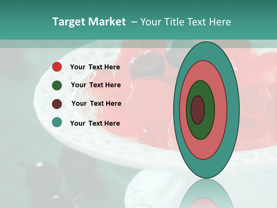 Freshness Red Confectionery PowerPoint Template