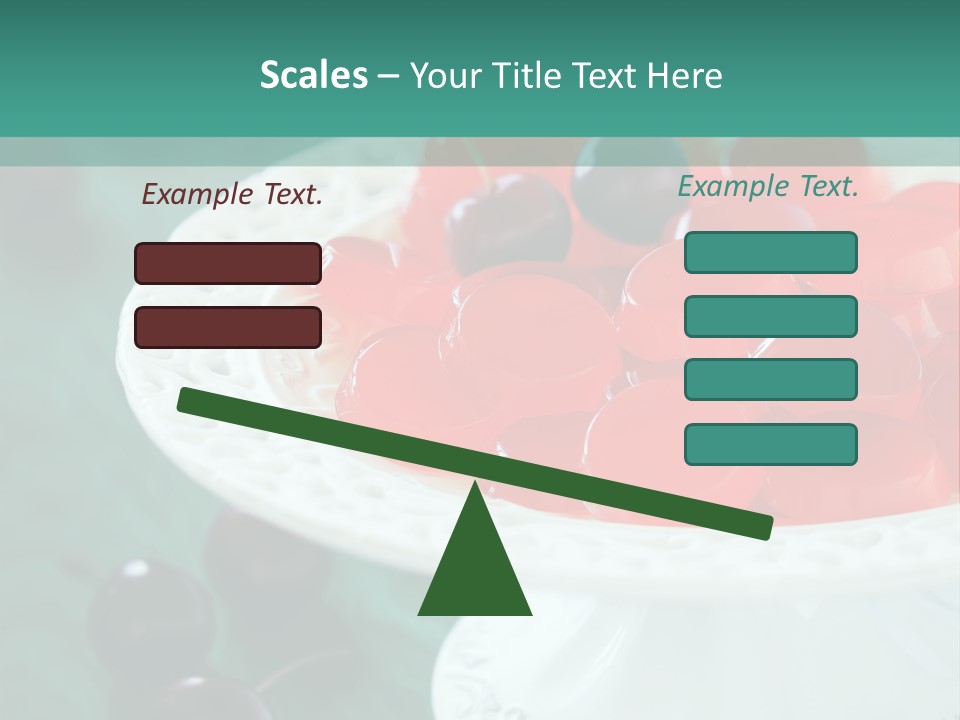 Freshness Red Confectionery PowerPoint Template