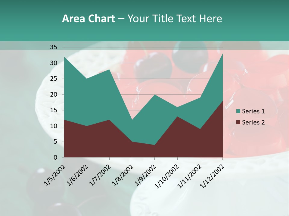 Freshness Red Confectionery PowerPoint Template