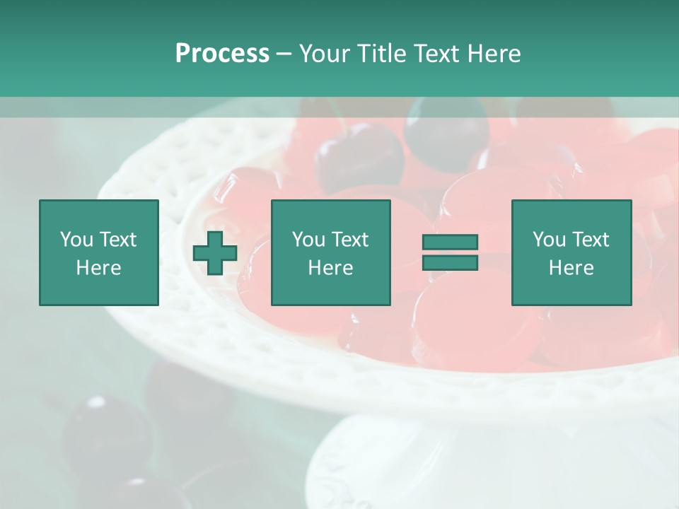 Freshness Red Confectionery PowerPoint Template
