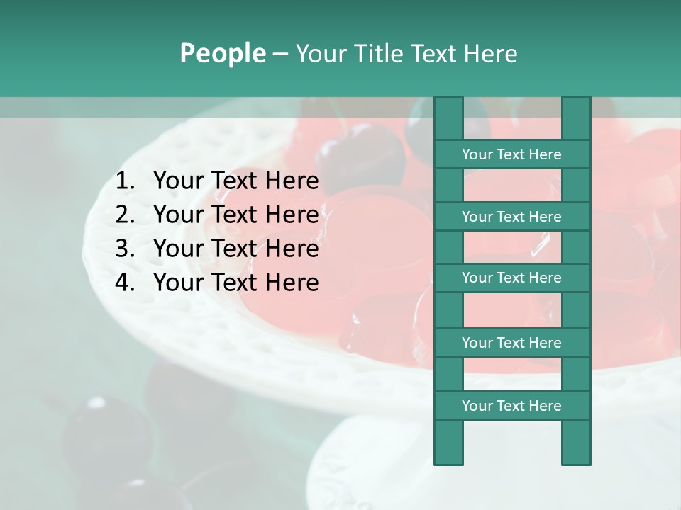 Freshness Red Confectionery PowerPoint Template