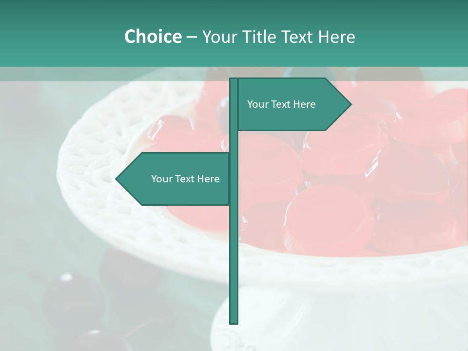 Freshness Red Confectionery PowerPoint Template