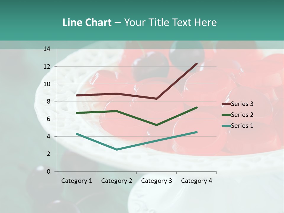 Freshness Red Confectionery PowerPoint Template