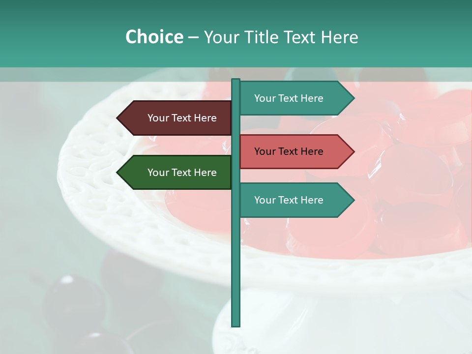 Freshness Red Confectionery PowerPoint Template