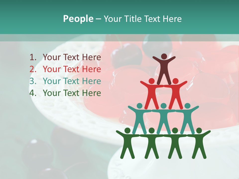 Freshness Red Confectionery PowerPoint Template