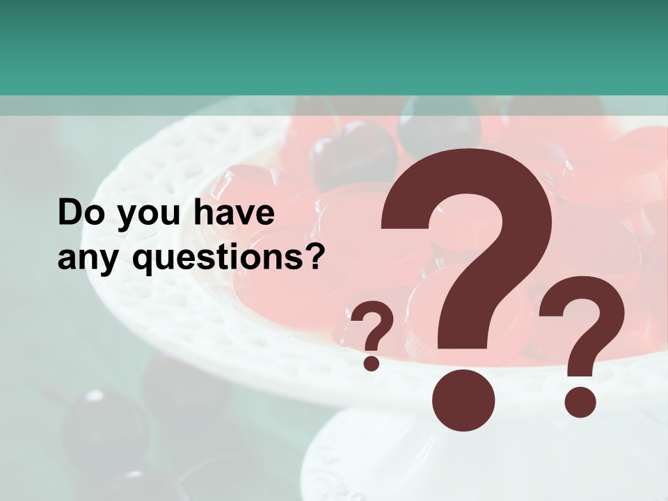 Freshness Red Confectionery PowerPoint Template