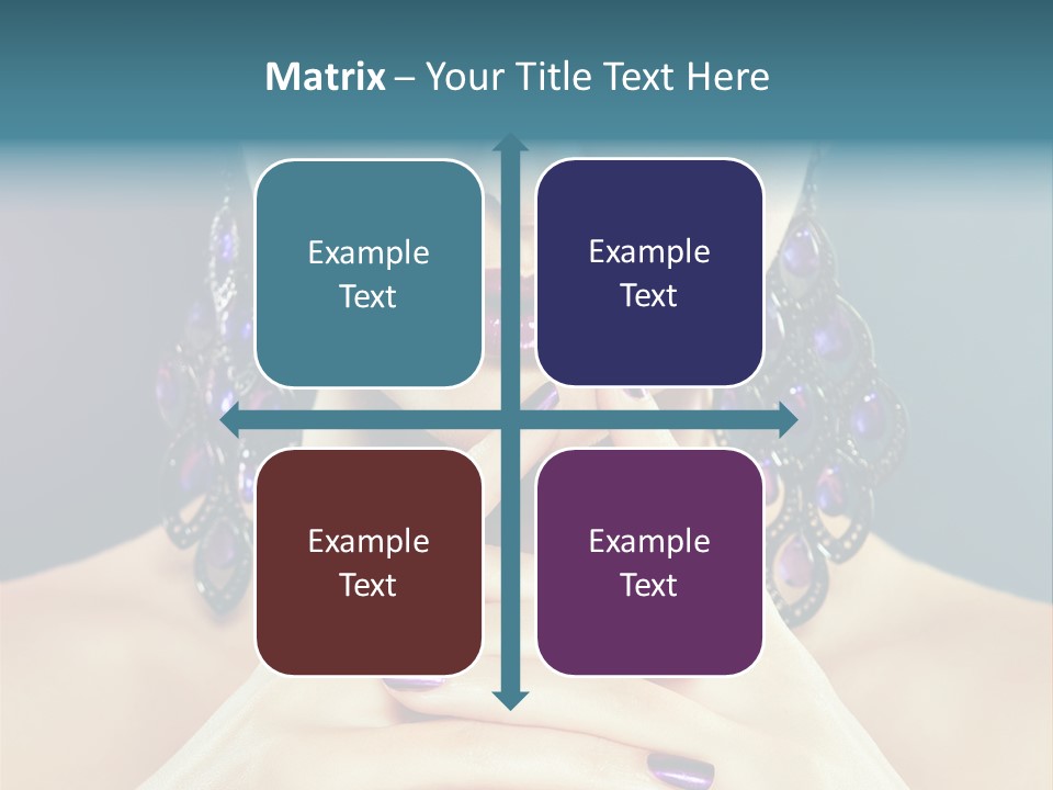 Lipstick Nail Girl PowerPoint Template