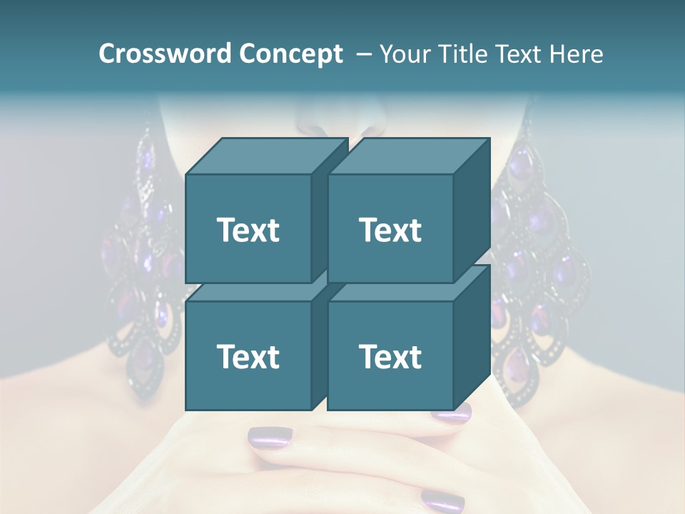 Lipstick Nail Girl PowerPoint Template