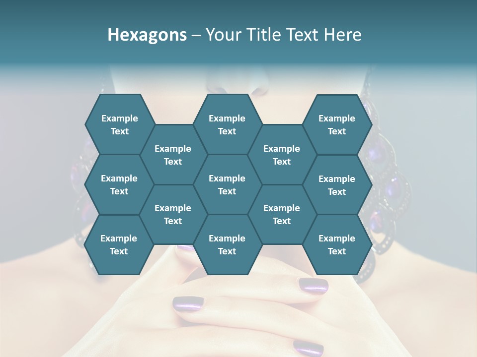 Lipstick Nail Girl PowerPoint Template