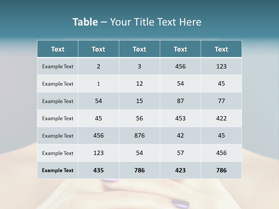 Lipstick Nail Girl PowerPoint Template