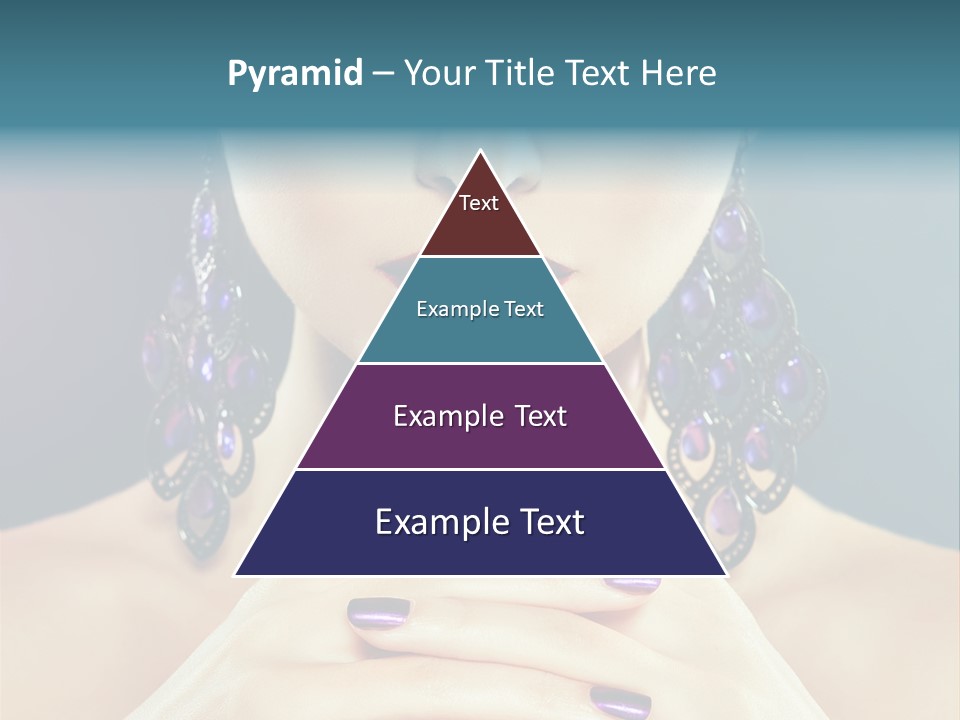 Lipstick Nail Girl PowerPoint Template