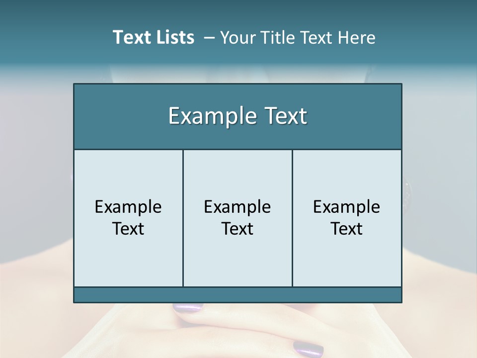 Lipstick Nail Girl PowerPoint Template