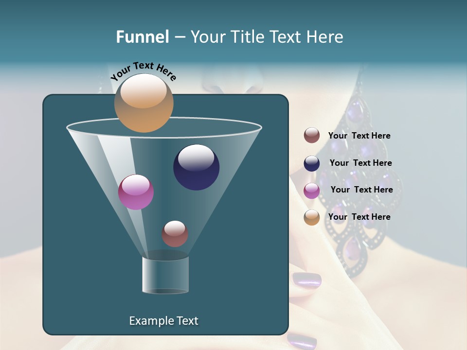 Lipstick Nail Girl PowerPoint Template