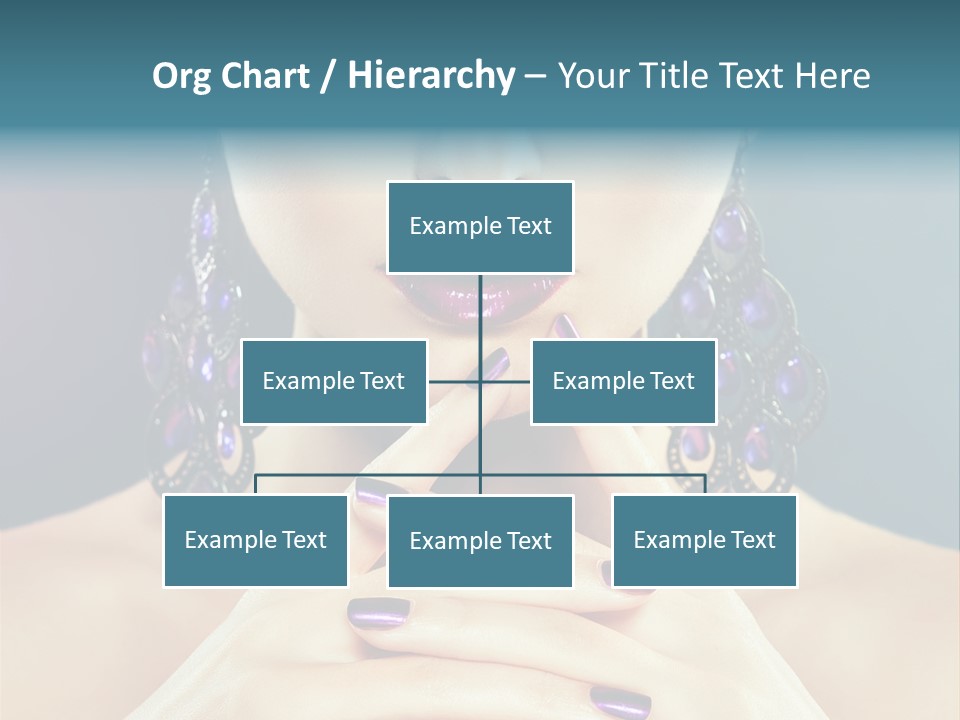 Lipstick Nail Girl PowerPoint Template