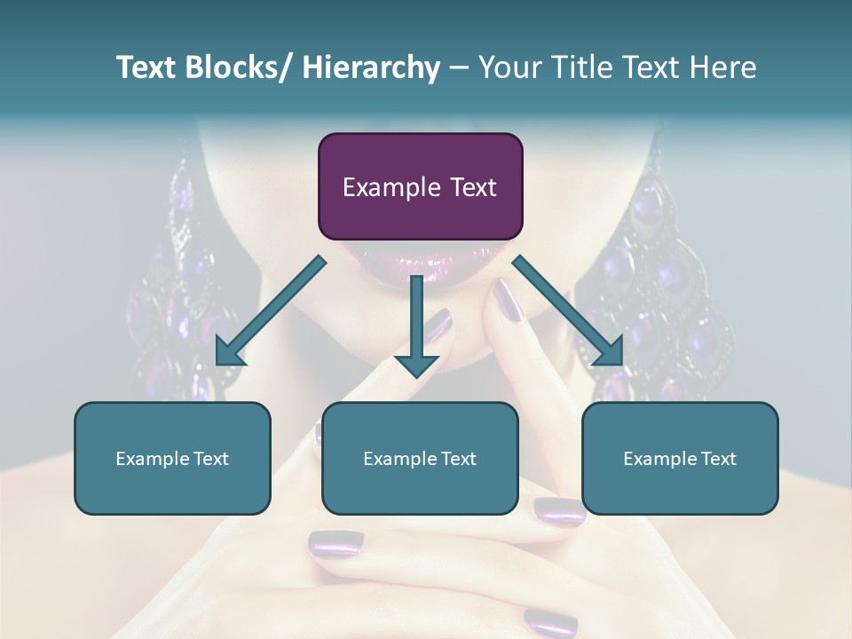 Lipstick Nail Girl PowerPoint Template