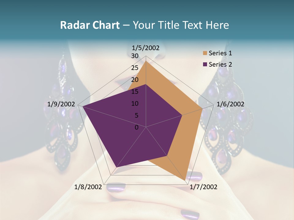 Lipstick Nail Girl PowerPoint Template