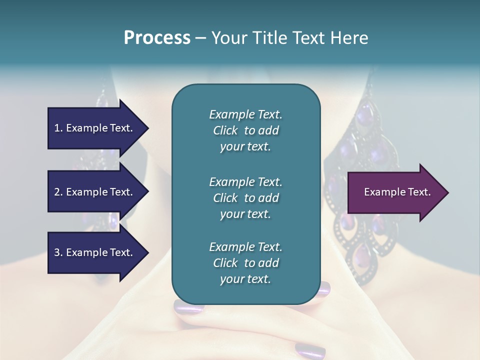 Lipstick Nail Girl PowerPoint Template