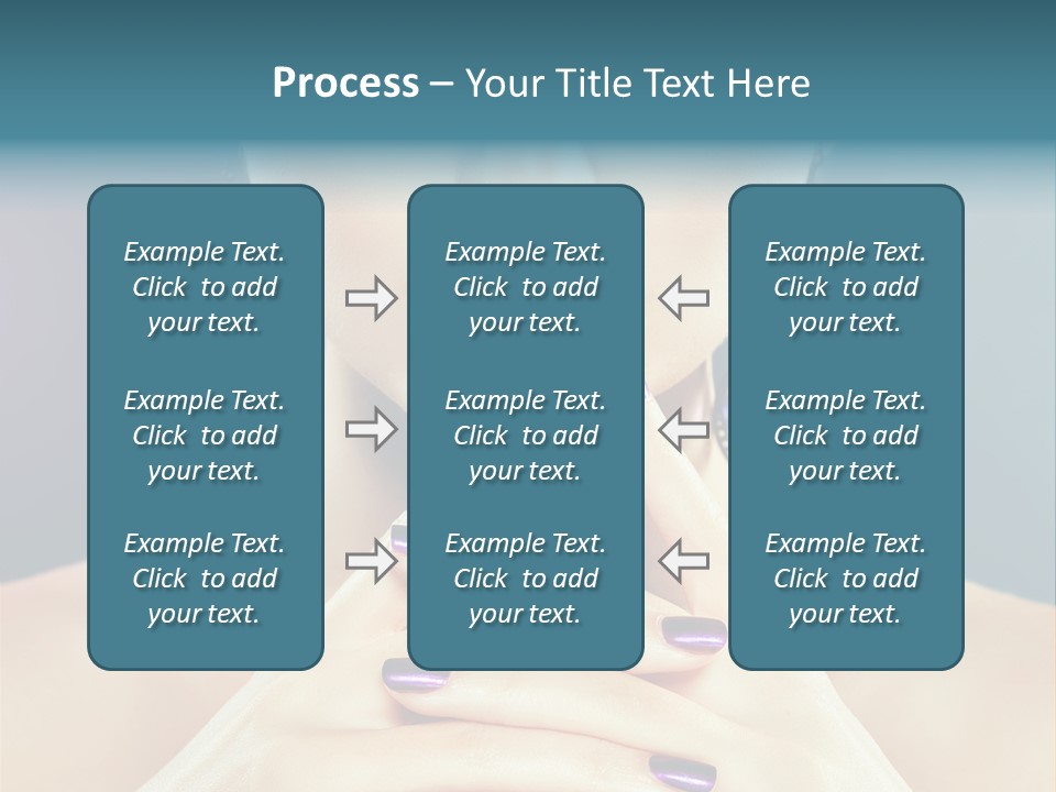 Lipstick Nail Girl PowerPoint Template