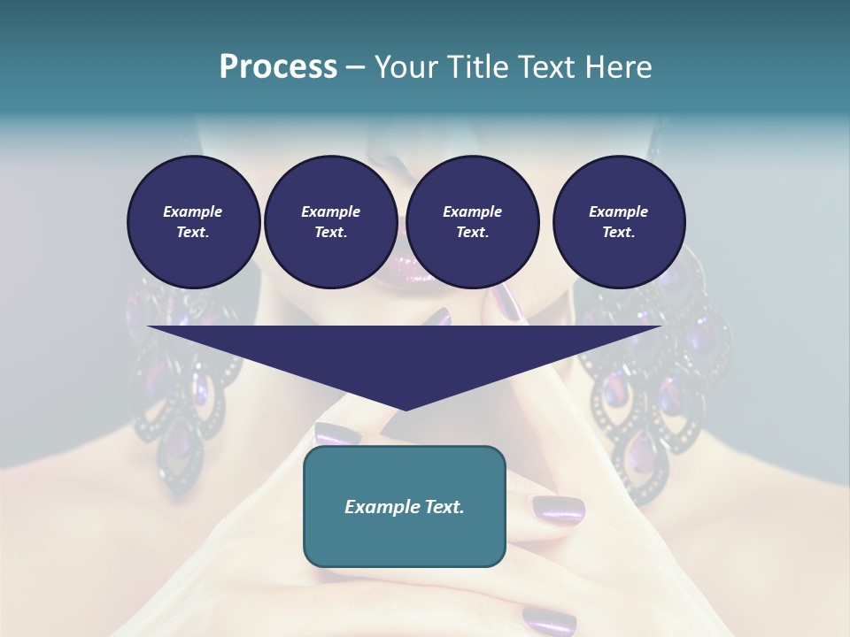 Lipstick Nail Girl PowerPoint Template