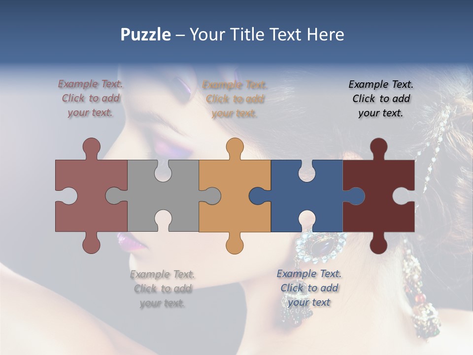 Earring Manicure Lipstick PowerPoint Template