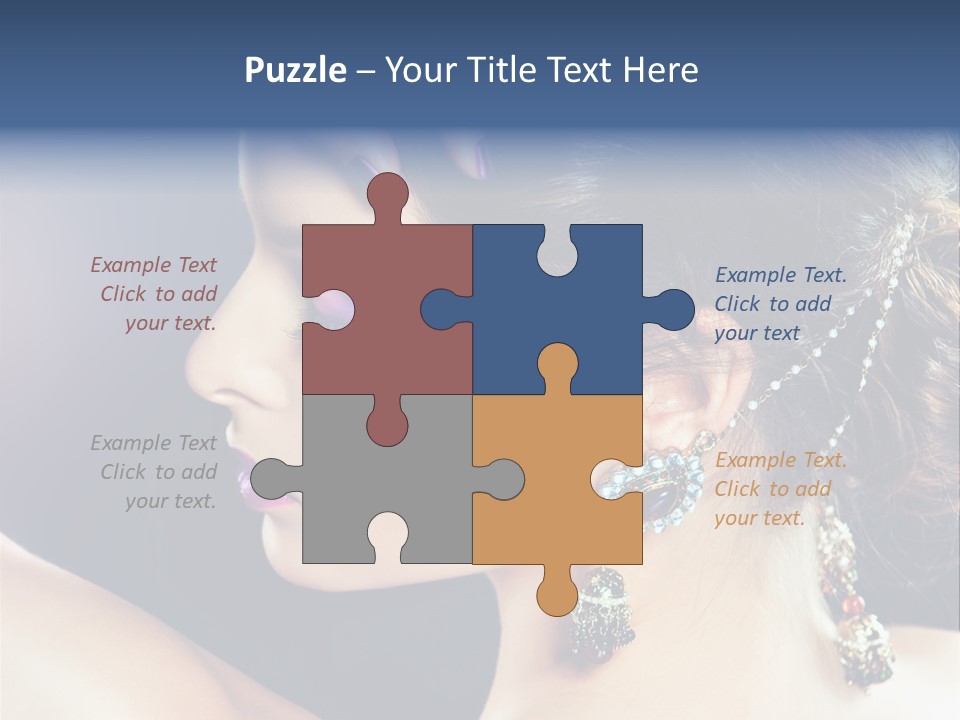 Earring Manicure Lipstick PowerPoint Template