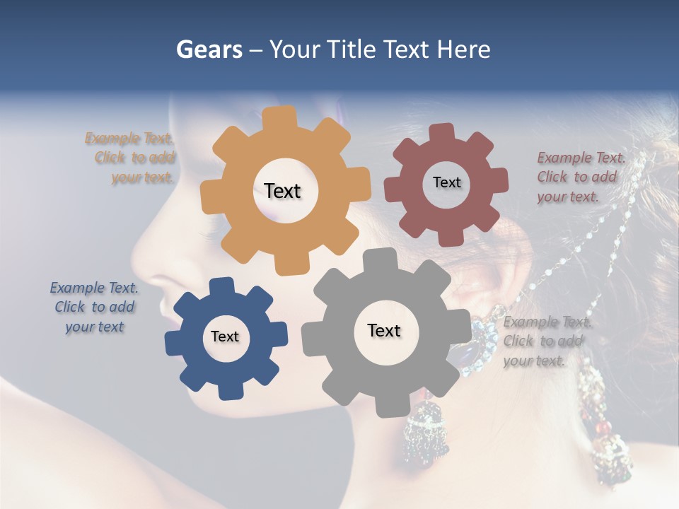 Earring Manicure Lipstick PowerPoint Template