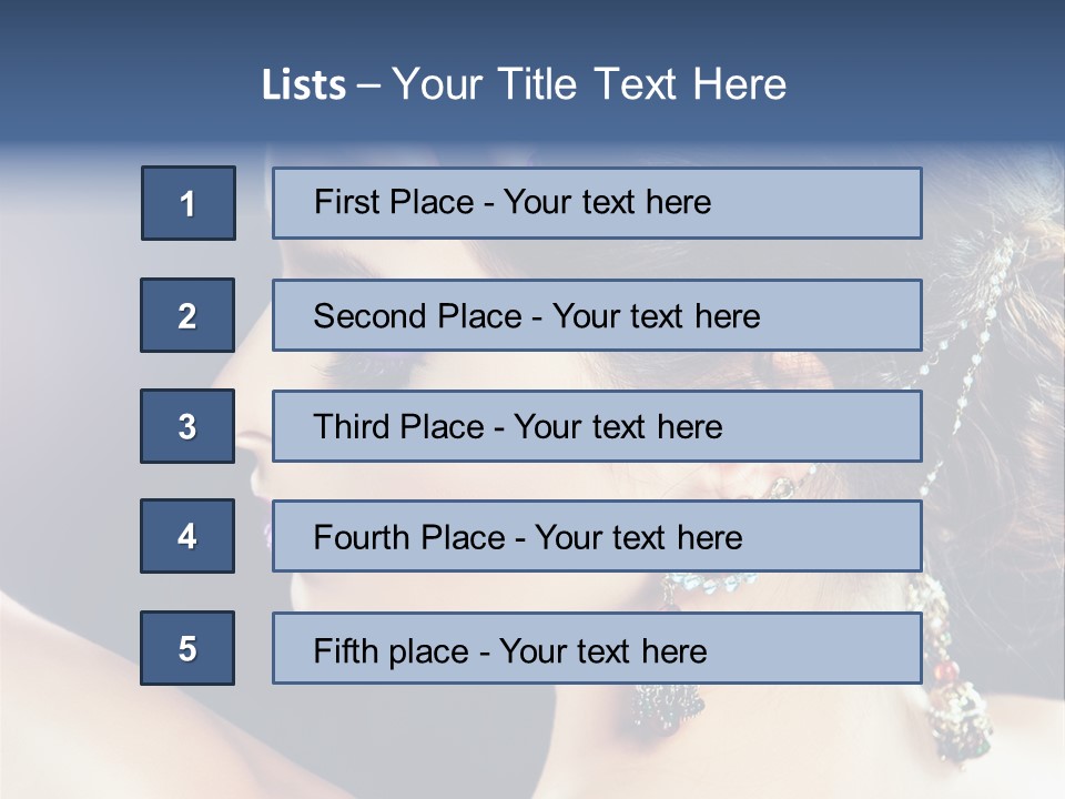 Earring Manicure Lipstick PowerPoint Template