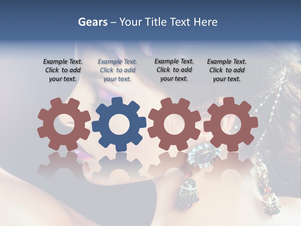 Earring Manicure Lipstick PowerPoint Template