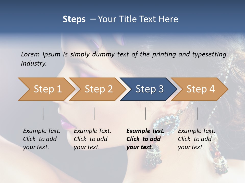 Earring Manicure Lipstick PowerPoint Template