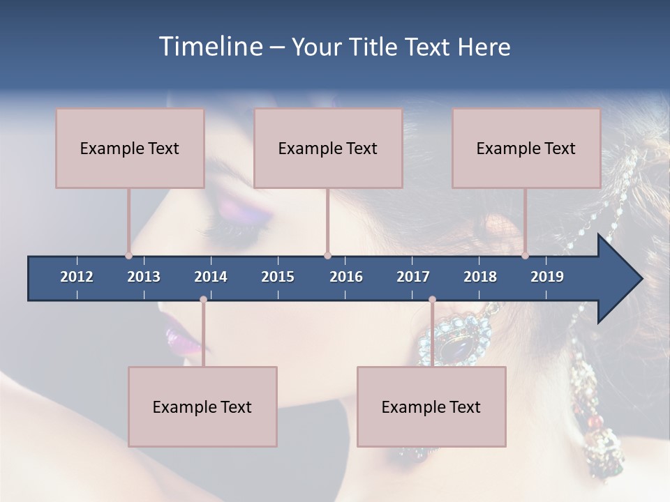 Earring Manicure Lipstick PowerPoint Template