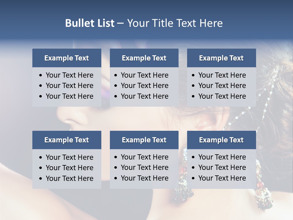 Earring Manicure Lipstick PowerPoint Template