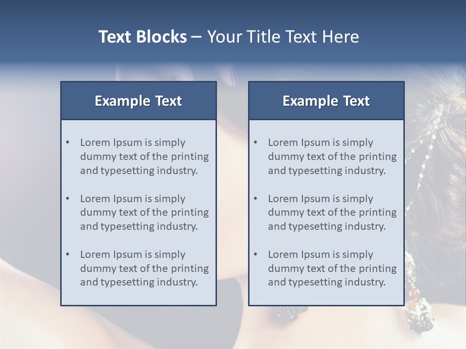 Earring Manicure Lipstick PowerPoint Template