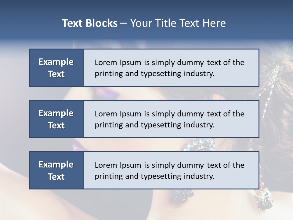 Earring Manicure Lipstick PowerPoint Template