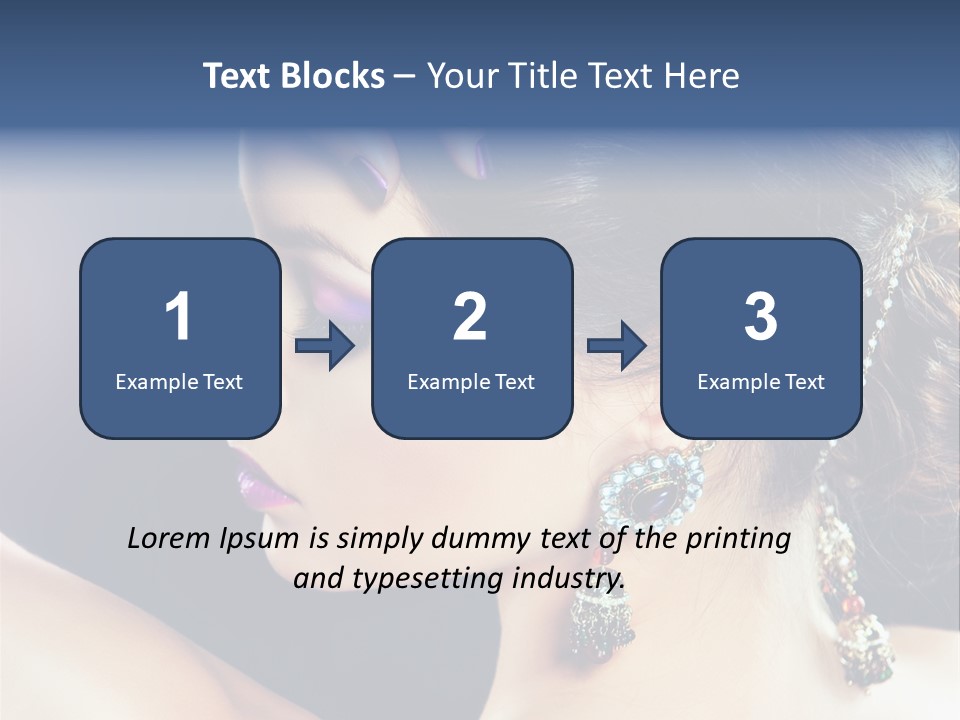 Earring Manicure Lipstick PowerPoint Template