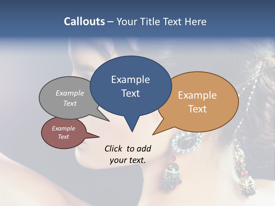 Earring Manicure Lipstick PowerPoint Template