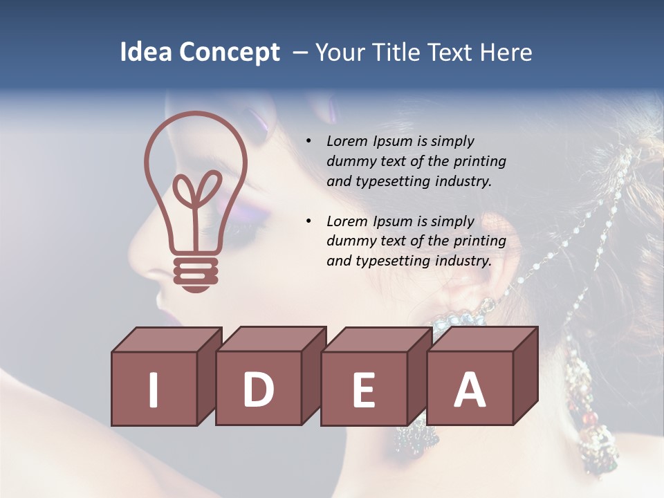 Earring Manicure Lipstick PowerPoint Template