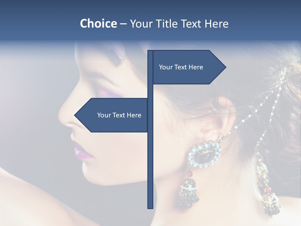 Earring Manicure Lipstick PowerPoint Template