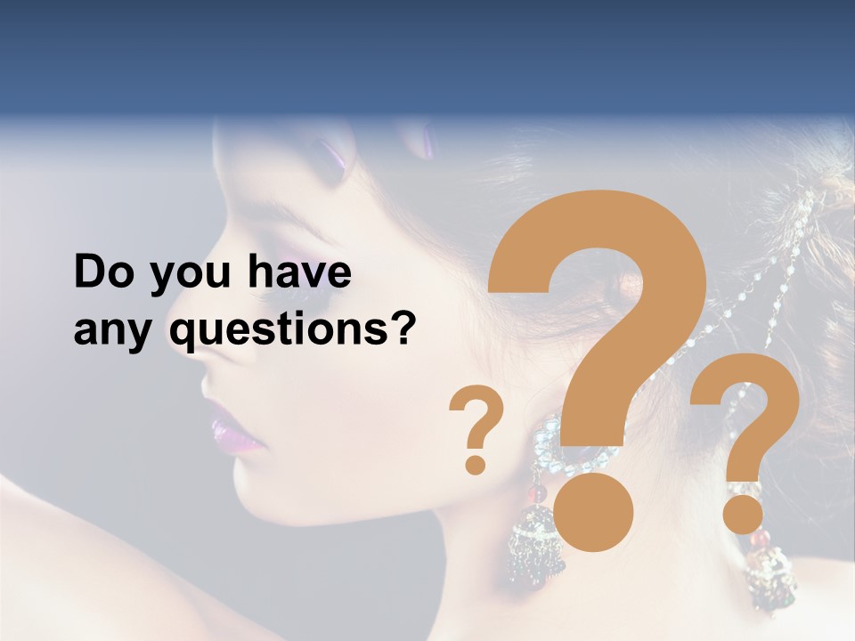 Earring Manicure Lipstick PowerPoint Template