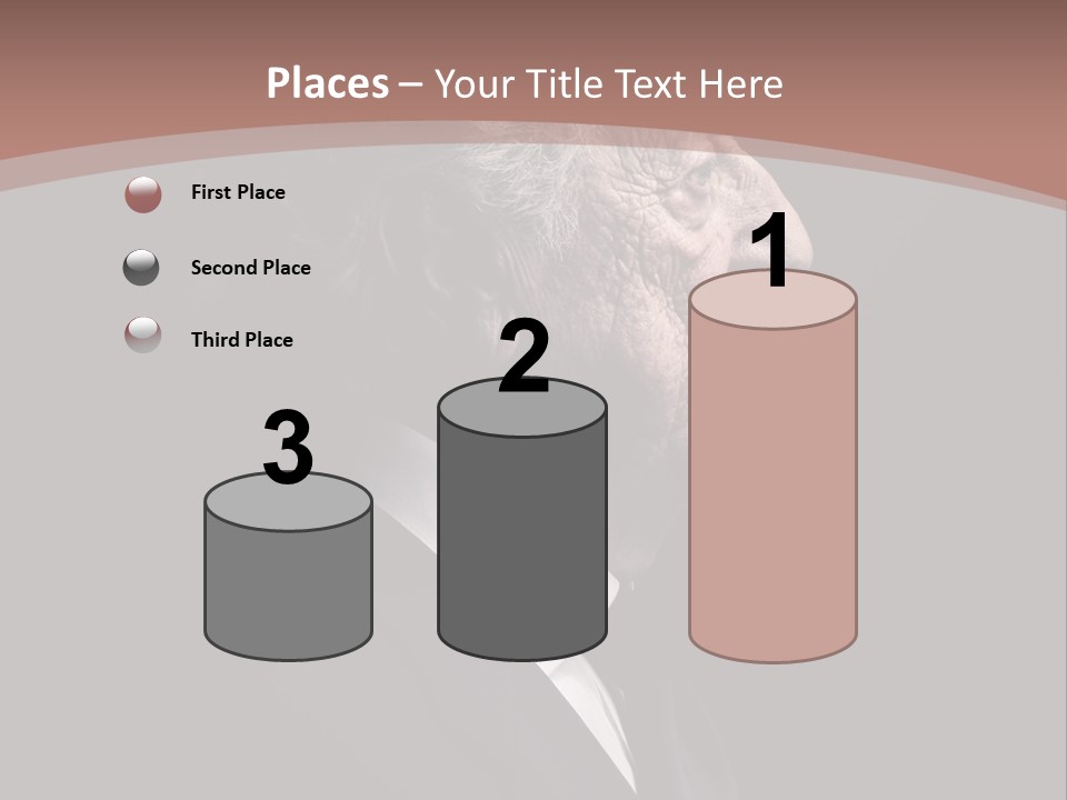 Portrait Wrinkle Ancient PowerPoint Template