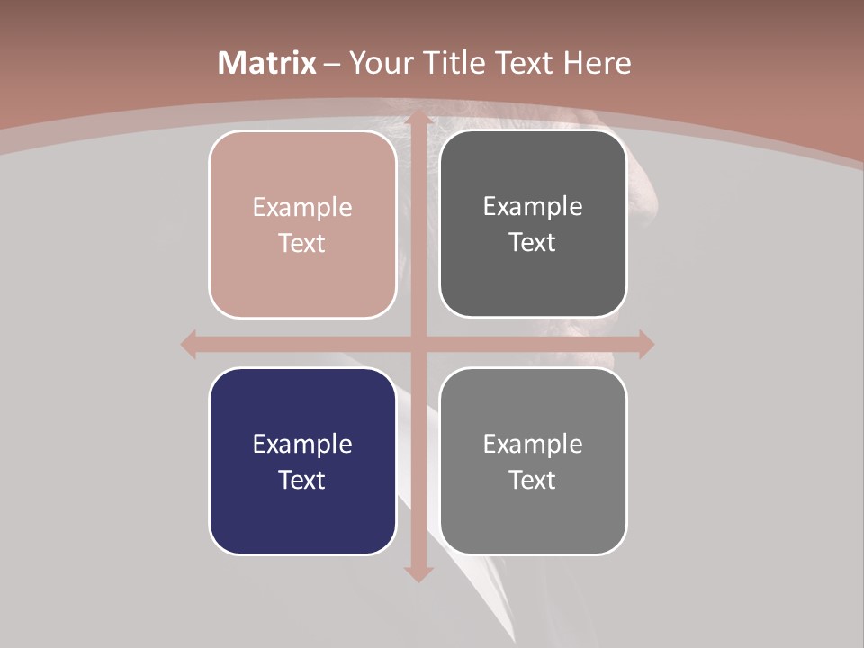 Portrait Wrinkle Ancient PowerPoint Template