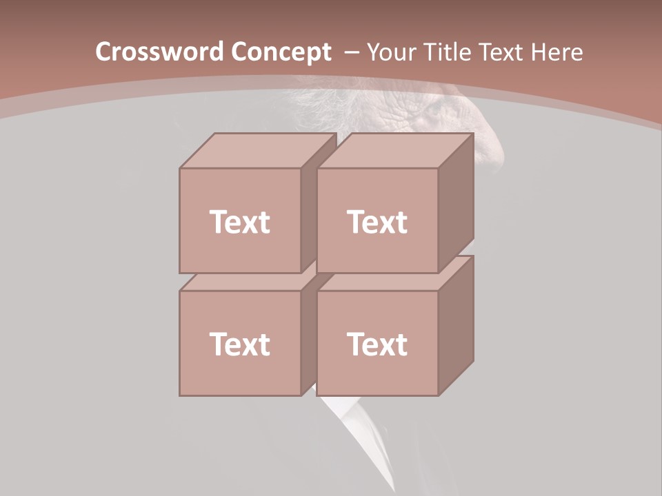 Portrait Wrinkle Ancient PowerPoint Template