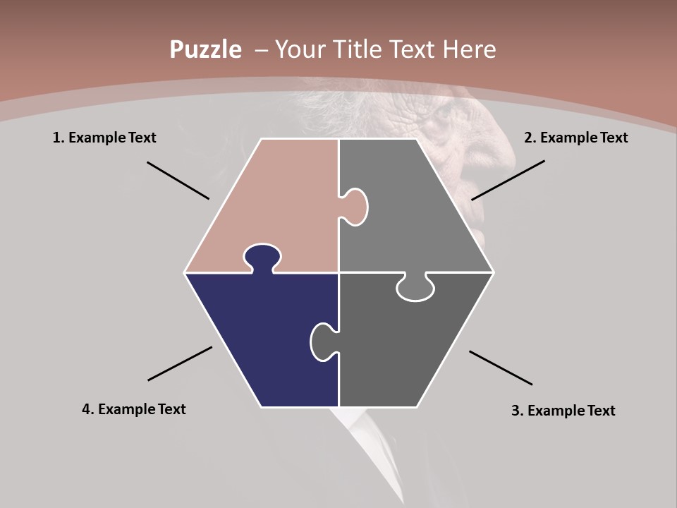 Portrait Wrinkle Ancient PowerPoint Template