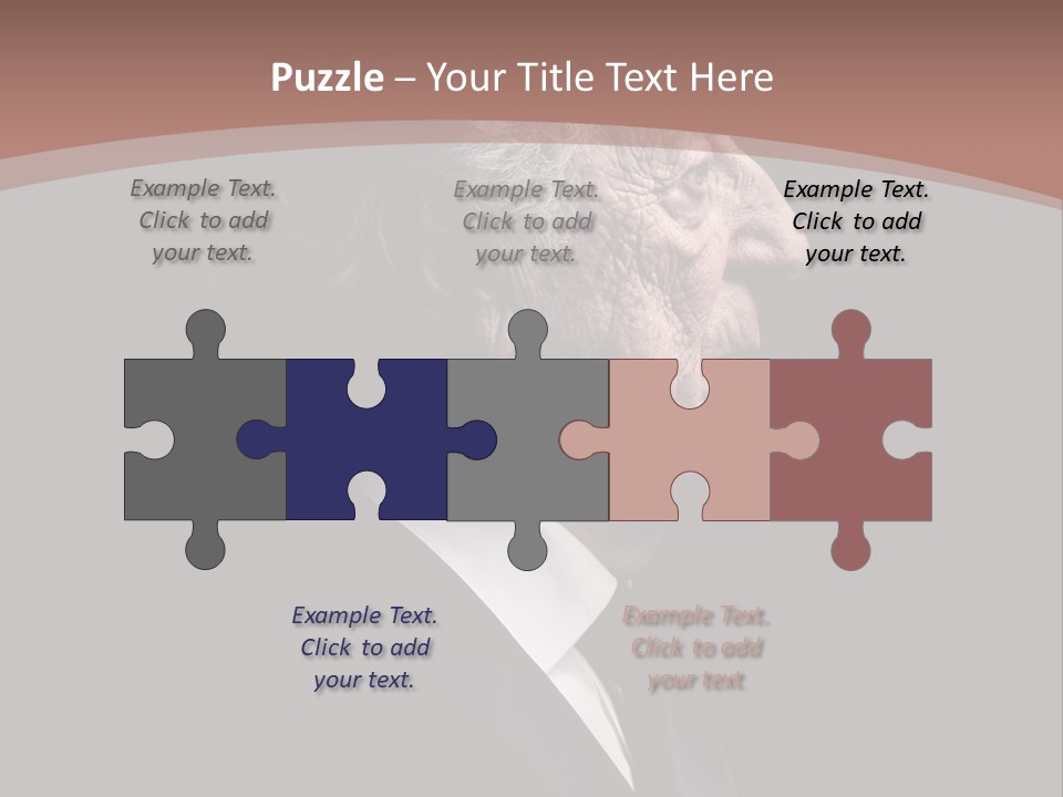 Portrait Wrinkle Ancient PowerPoint Template