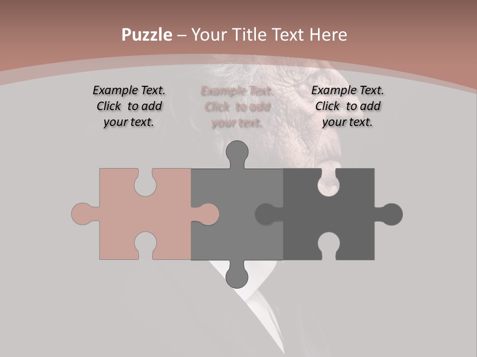 Portrait Wrinkle Ancient PowerPoint Template