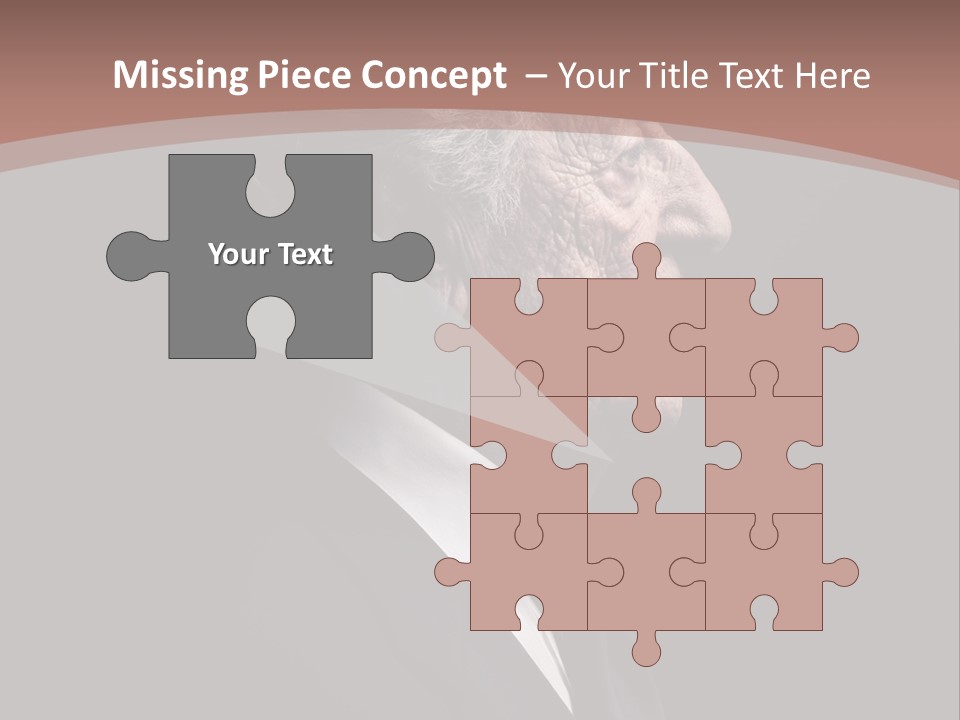 Portrait Wrinkle Ancient PowerPoint Template