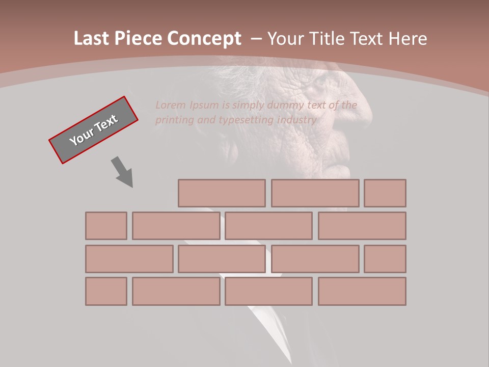 Portrait Wrinkle Ancient PowerPoint Template