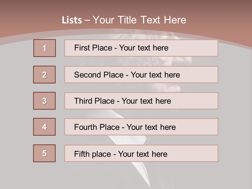 Portrait Wrinkle Ancient PowerPoint Template