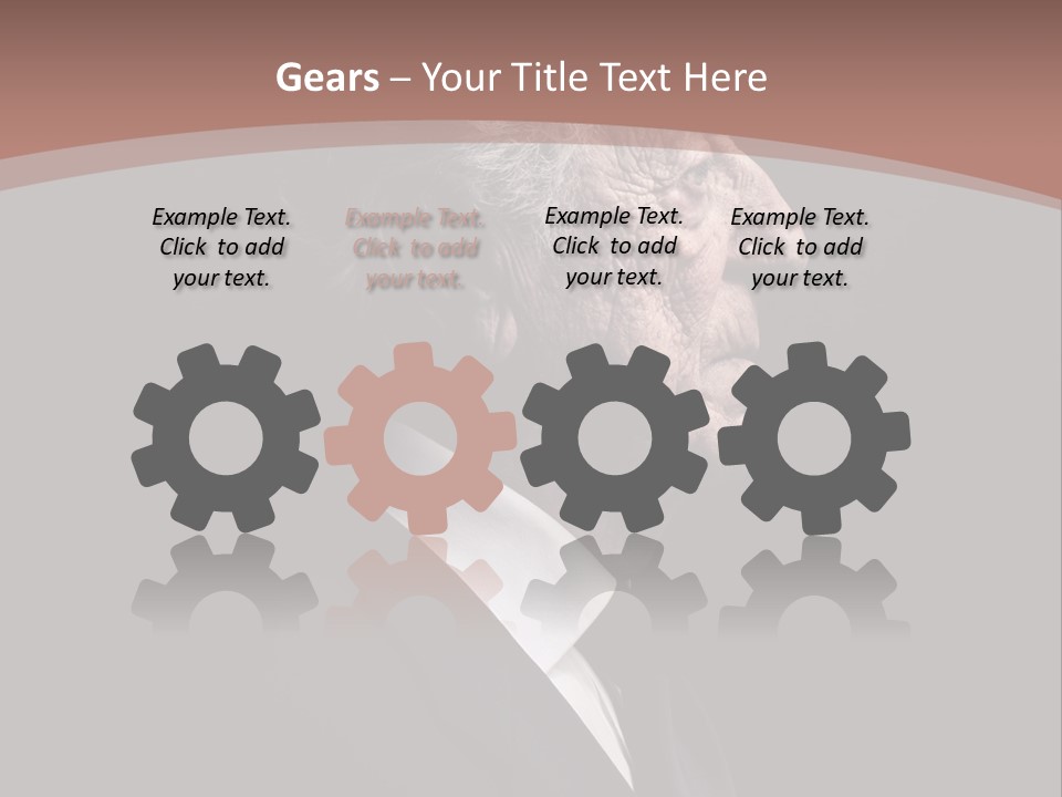 Portrait Wrinkle Ancient PowerPoint Template