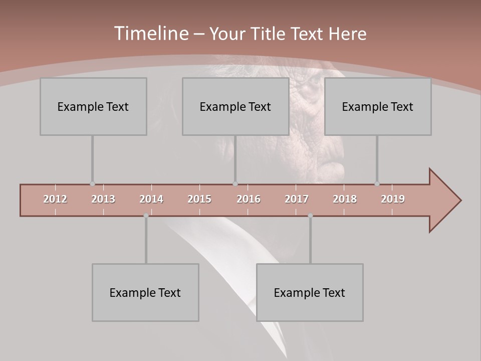 Portrait Wrinkle Ancient PowerPoint Template